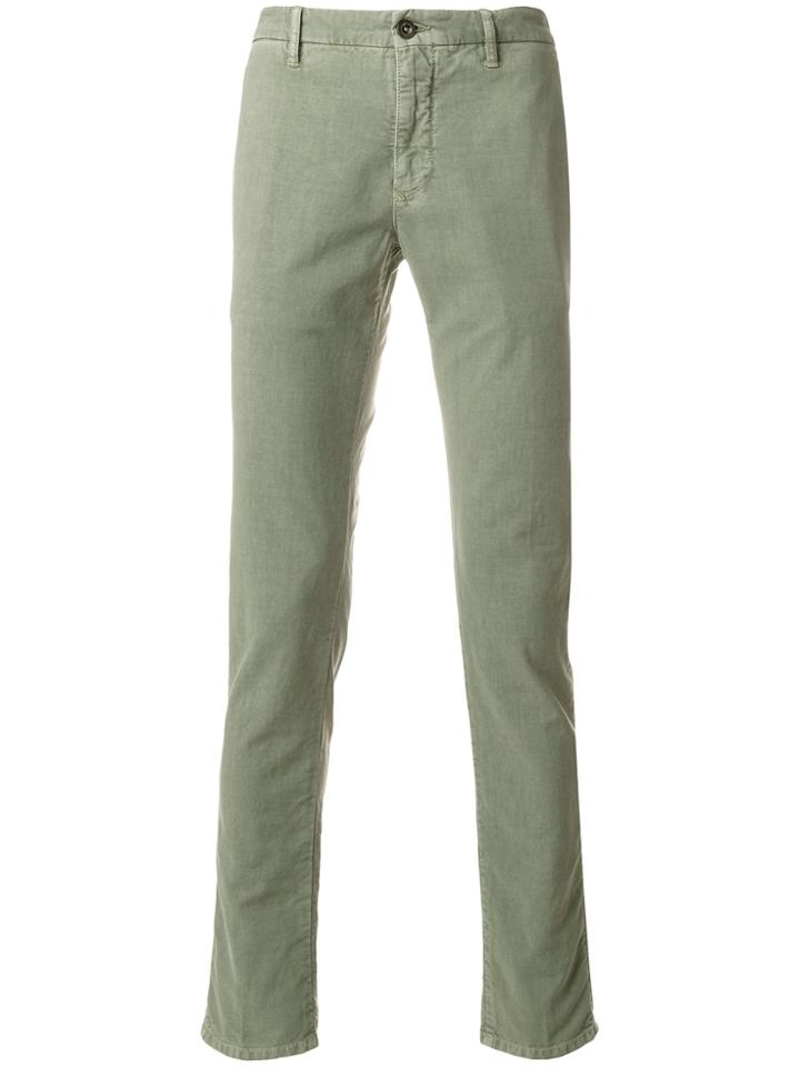 Incotex Skin Fit Trousers - Green