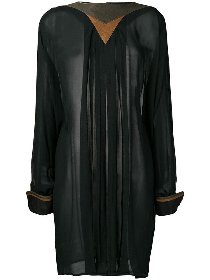 Versace Pre-owned 1980's Long Sleeve Top - Black