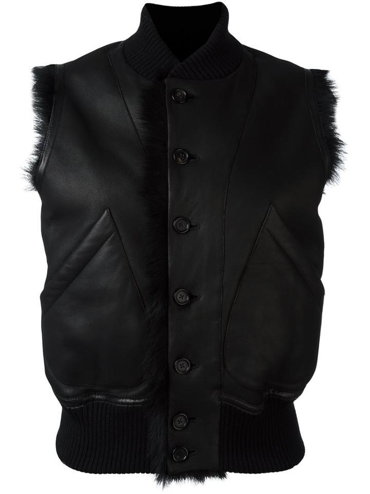 Joseph 'toscano Vigo' Gilet, Women's, Size: 38, Black, Lamb Skin/lamb Fur