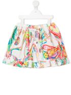 Roberto Cavalli Kids Paisley Print Skirt, Toddler Girl's, Size: 2 Yrs, White
