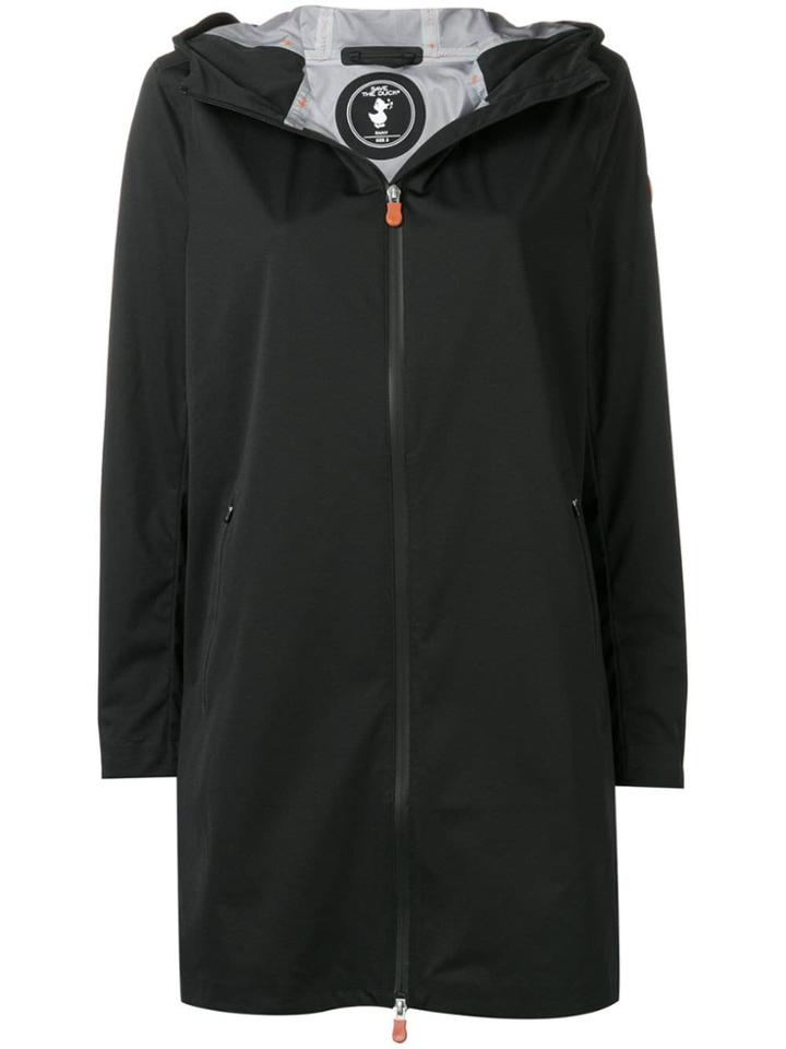 Save The Duck Lightweight Hooded Parka Coat - Black