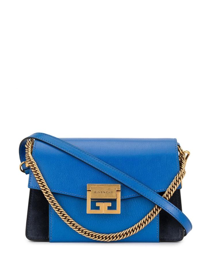 Givenchy Panelled Foldover Crossbody - Blue