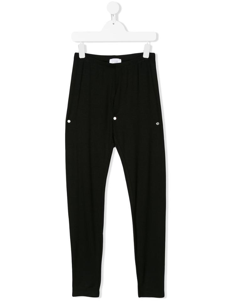 Monnalisa Stud Detail Leggings - Black