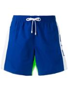 Ea7 Emporio Armani Colour Block Swimming Shorts - Blue