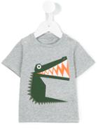 Stella Mccartney Kids - Crocodile Print T-shirt - Kids - Cotton - 9 Mth, Grey