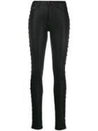 Philipp Plein High Waisted Studded Jeggings - Blue