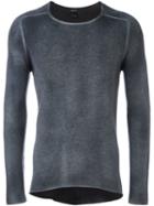 Avant Toi Faded Pullover, Men's, Size: Large, Grey, Cashmere/merino