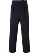 Marni Wide-leg Trousers, Men's, Size: 46, Blue, Cotton/polyamide/virgin Wool