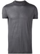 Rick Owens Drkshdw - Round Neck T-shirt - Men - Viscose - L, Grey, Viscose