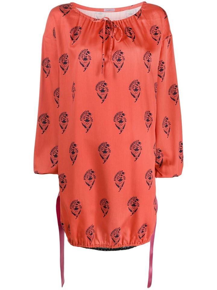 Undercover Logo Dress - Orange