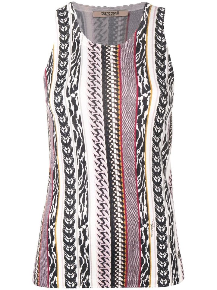 Roberto Cavalli All-over Print Tank Top - Brown