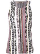 Roberto Cavalli All-over Print Tank Top - Brown