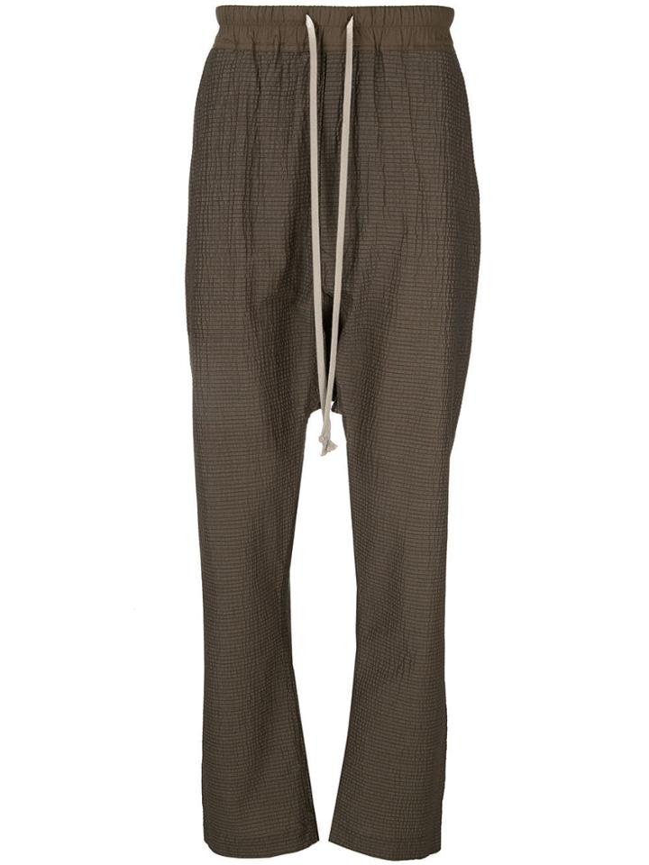 Rick Owens Relaxed Textured Trousers - Brown