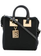 Sophie Hulme Small Tote, Women's, Black, Leather/cotton
