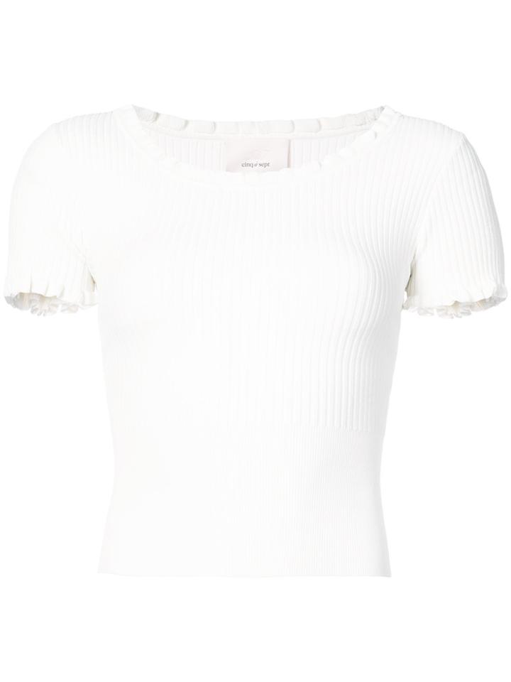 Cinq A Sept Knit T-shirt - Nude & Neutrals