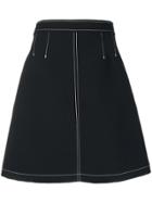 Red Valentino High Rise A-line Skirt - Blue