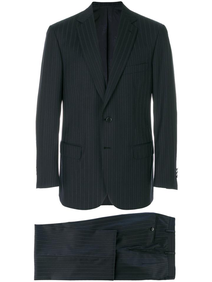 Brioni Pinstripe Formal Suit - Blue