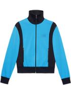 Gucci Tiger Patch Technical Jersey Jacket - Blue
