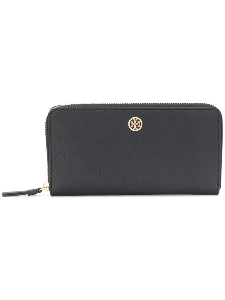 Tory Burch Robinson Zip Continental Wallet - Black