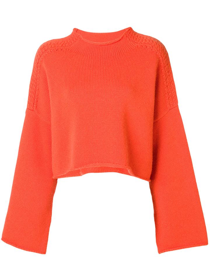 Jw Anderson Cable-detail Jumper - Yellow & Orange