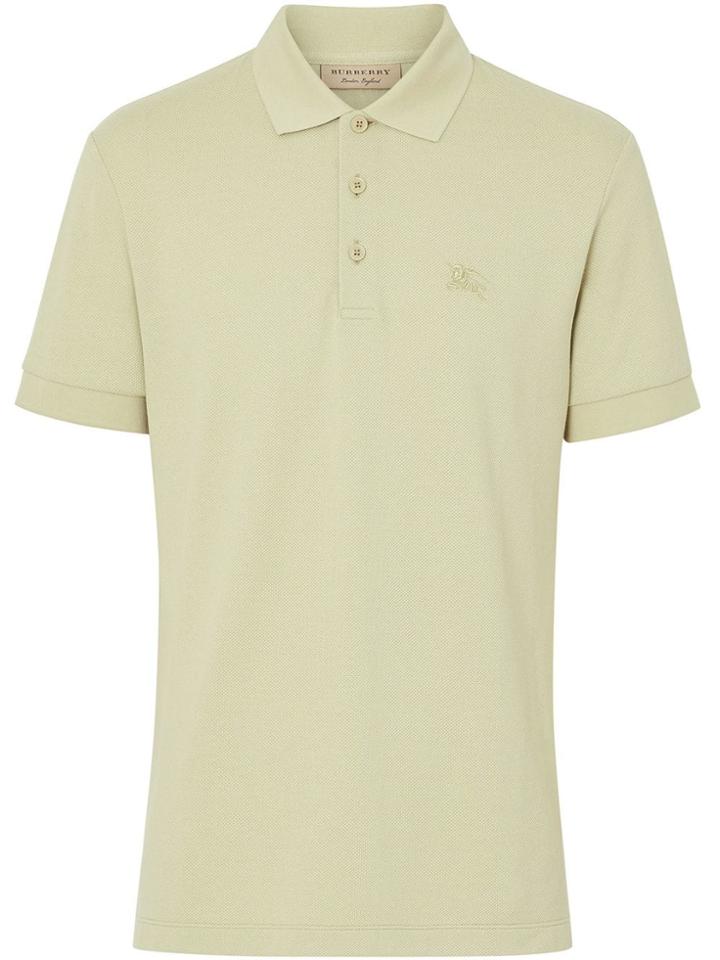 Burberry Check Placket Polo Shirt - Green