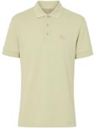 Burberry Check Placket Polo Shirt - Green