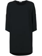P.a.r.o.s.h. Short-sleeve Flared Dress - Black