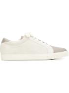 Brunello Cucinelli Contrasted Toe Cap Sneakers, Men's, Size: 41, White, Suede/leather/rubber
