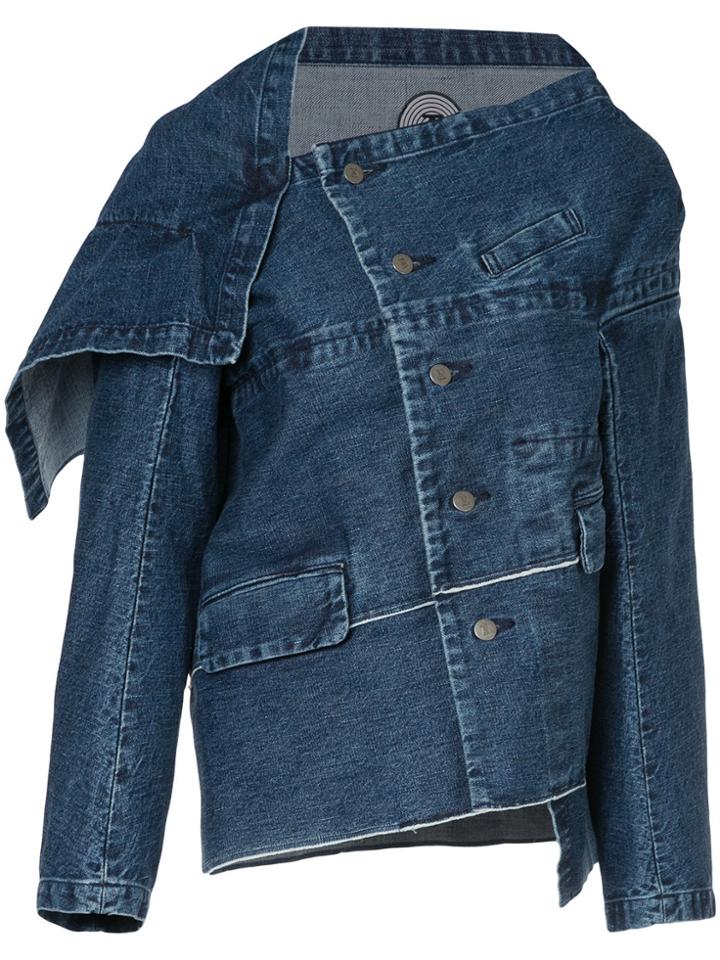 Anrealage Deconstructed Denim Jacket - Blue