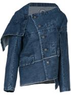 Anrealage Deconstructed Denim Jacket - Blue