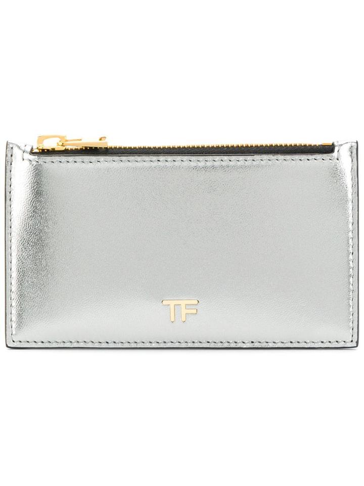 Tom Ford Metallic Cardholder - Grey