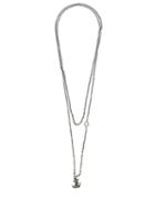 Werkstatt:münchen Mini Anchor Chain Necklace, Men's, Metallic