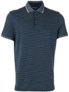 Michael Kors - Geometric Print Polo Shirt - Men - Cotton - M, Blue, Cotton