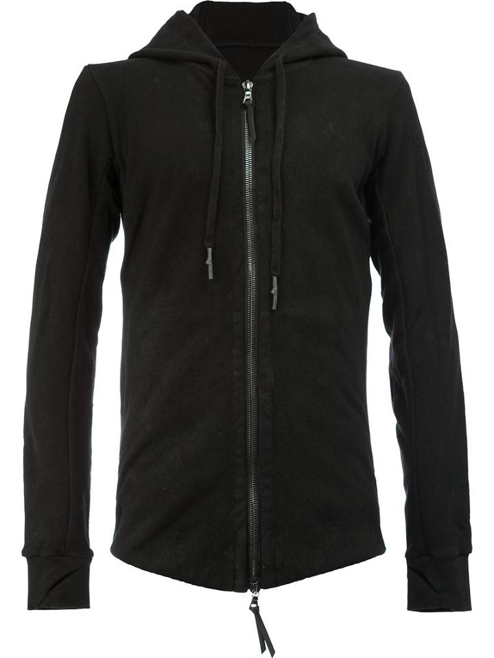 11 By Boris Bidjan Saberi - Zip Up Hooded Jacket - Men - Cotton - S, Black, Cotton