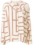 Toteme Monogram Print Shirt - Nude & Neutrals