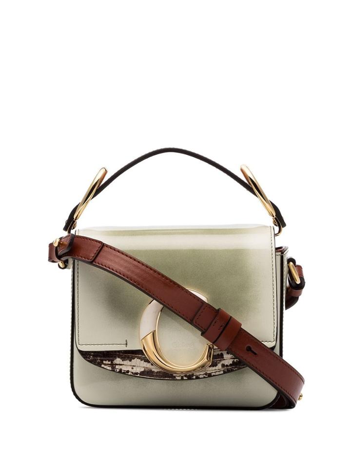 Chloé C-embellished Shoulder Bag - Green