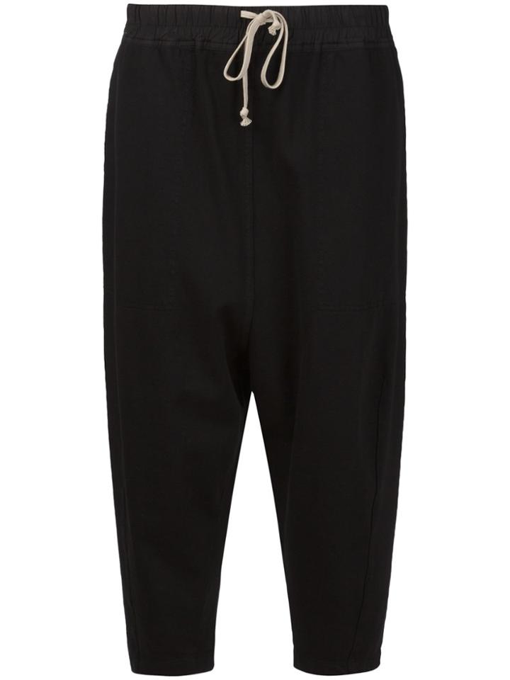 Rick Owens Drkshdw Drop Crotch Track Pant - Black
