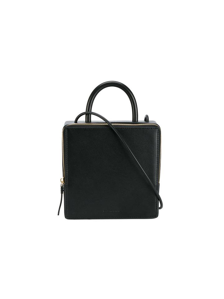 Building Block - Box Shoulder Bag - Women - Leather - One Size, Women's, Black, Leather