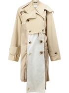 Maison Margiela Deconstructed Trench Coat, Women's, Size: 40, Nude/neutrals, Cotton/viscose