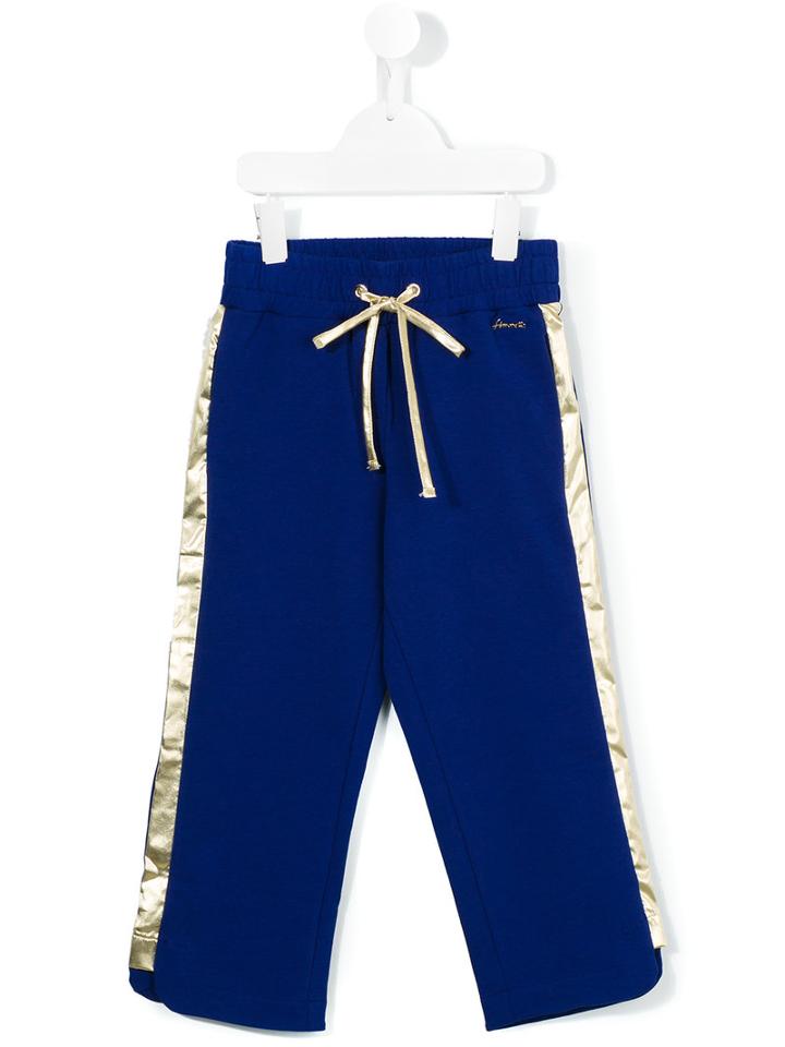 Simonetta Side Stripe Sweatpants, Girl's, Size: 12 Yrs, Blue