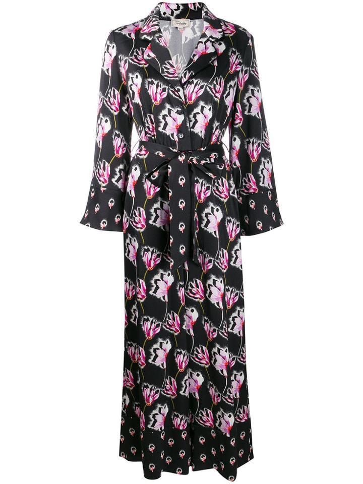 Temperley London Floral Print Wide-leg Jumpsuit - Black
