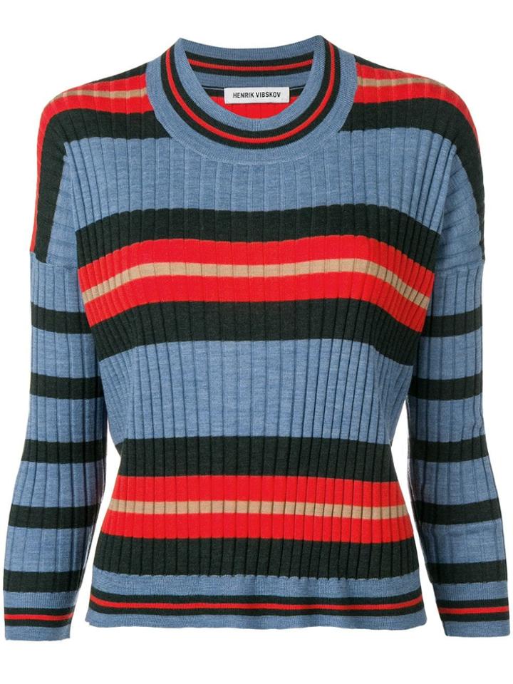 Henrik Vibskov Striped Jumper - Blue