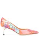 Maison Margiela Contrast Panel Pumps - Orange