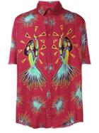 Mauna Kea Printed Stretch Shirt - Red