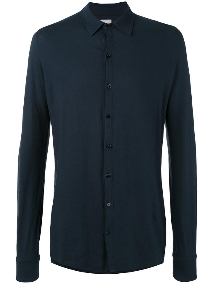 Peuterey - Classic Shirt - Men - Cotton - M, Blue, Cotton