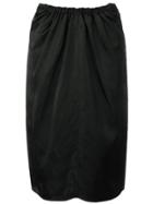 Jil Sander Ruched Pencil Skirt - Black