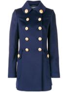 Dolce & Gabbana Double-breasted Military Coat - Blue