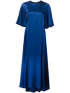 Ellery Shortsleeved Dress, Women's, Size: 8, Blue, Silk