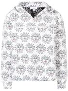 Soulland Jody Sun Embroidered Hoodie - White