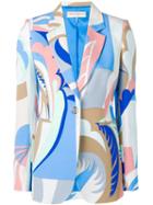 Emilio Pucci Acapulco Print Single-breasted Blazer - Blue